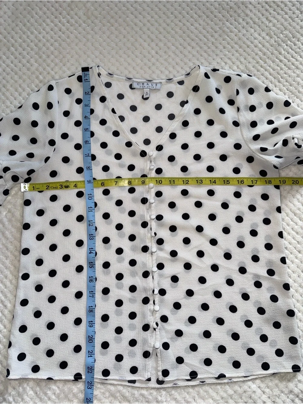 ✨ Classic Chic Outfit Bundle – Polka Dot Blouse (S) + Black Pencil Skirt (6) ✨